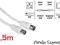 Hama - KABEL ANTENOWY 1,5m 85dB - JAKOŚĆ !! 1,5 m