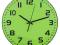 Zegar ścienny okrągły zielony zegary na ścianę