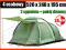 NAMIOT 4 osobowy KING CAMP 2 sypialnie+living room
