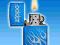 UNIKAT ZAPALNICZKA ZIPPO CERULEAN FLAMES NIEBIESKA