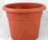 Doniczka okrągła ceglana 21x16cm plastikowa