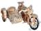 ~ PUZZLE DREWNIANE 3D ~ MOTOCYKL MOTOR Z KOSZEM ~