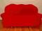 Pokrowiec narzuta na fotel czerwony MODEL II