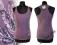 2913 BLUZKA TOP BOKSERKA SPORTOWA FIOLET 38 M
