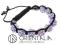 Bransoletka SHAMBALLA jasny fiolet HIT