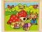 DREWNIANE PUZZLE  W PUDEŁKU -WZÓR MISIE WIEK18m+