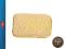 No.1 Gąbka prostokątna obszyta irchą naturalną