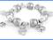 Bransoletka Srebrna Florida charms style