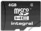 Integral karta pamięci MICRO SDHC 4GB CLASS4 - BEZ