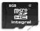 Integral karta pamięci MICRO SDHC 8GB CLASS4 - BEZ