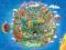 Świat mapa kreskówka Heye Puzzle 1000 elementów