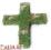 Krzyż z mchu 45cm stroiki Wszystkich Świętych