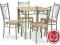 FIT STÓŁ + 4 KRZESŁA ZESTAW DREWNIANY DĄB SONOMA