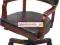 Krzesło lite drewno egzotyczne fotel biurowy