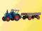 KIBRI 12232 Lanz traktor z przyczepą