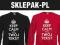 BLUZA KEEP CALM Z TWOIM NAPISEM NADRUKIEM DAMSKA M