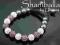 BRANSOLETKA SHAMBALLA KRYSZTAŁKI 11 - VIOLETABLANC