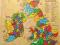 Drewniana MAPA WIELKIEJ BRYTANII IRLANDIA puzzle