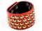 HURT- BRANSOLETKA MANKIET RED SPIKE