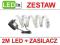 Zasilacz 12V 1,2A 14,4W  +  2m taśmy LED 60 Ledix