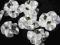 KWIATEK,KWIATUSZEK,KWIATUSZKI SATYNOWE BIAŁE