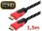 KABEL HDMI - HDMI 1.4 3D FULL HD Red 1,5m