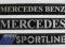 Napis, naklejka, emblemat Mercedes, Sportline