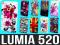 NOKIA LUMIA 520 +FOLIA ETUI FUTERAŁ POKROWIEC CASE