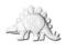 FORMA SILIKONOWA - DINOZAUR STEGOSAURUS , masa A