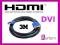 TV27 KABEL DVI HDMI DVI-HDMI M/M 3M 3 M FULL HD