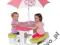 Smoby SMOBY Hello Kitty Stolik z parasolem