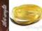 TASIEMKA SATYNOWA,WSTĄŻKA KROPECZKI ŻÓŁTA 10MM