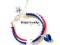 Srebrna Bransoletka Swarovski SERCE rzemyki marine
