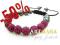 ARTMARA Bransoletka SHAMBALLA FUCHSIA (BIZ07H)