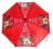 DISNEY MYSZKA MINNIE Czerwony parasol parasolka