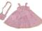 UROCZA sukienka + torebka GEORGE LATO hafty 18-24M
