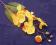 ST1-3 żółty storczyk,sztuczne kwiaty hurt-detal