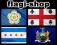 Flaga Anglia Kanada Chicago Nowy Jork USA Ameryka