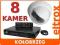 ZESTAW MONITORING 8 KAMER HDD REJESTRATOR Z483