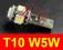 ŻARÓWKA LED POSTOJOWA T10 W5W SMD 5 LED 5050