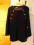 E-VIE ponczo styl militarny złote guziki sweter L