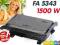 GRILL elektryczny FIRST 5343 MOC 1500W dwustronny