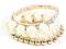 -ILOKO- BRANSOLETKA KPL. CREAM VINTAGE