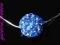 Bransoletka z kulką disco ball 10 mm srebro 0,925