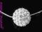 Bransoletka z kulką disco ball 10 mm srebro 0,925