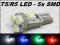 Żarówka LED T5 R5 5x SMD W1,2W W2W 12V Zegary VW
