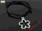 Br5273 BRANSOLETKA SZNUREK KWIATEK CHARMS LEXIM