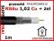Przewód RG6 Cu + żel | MAXCABLE | 1m | miedź | 24h