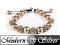 Bransoletka Shamballa Gold Swarovski 5x Kulka Gold