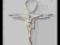 JEZUS KRZYŻYK KRZYŻ ZAWIESZKA WISIOREK SREBRNY